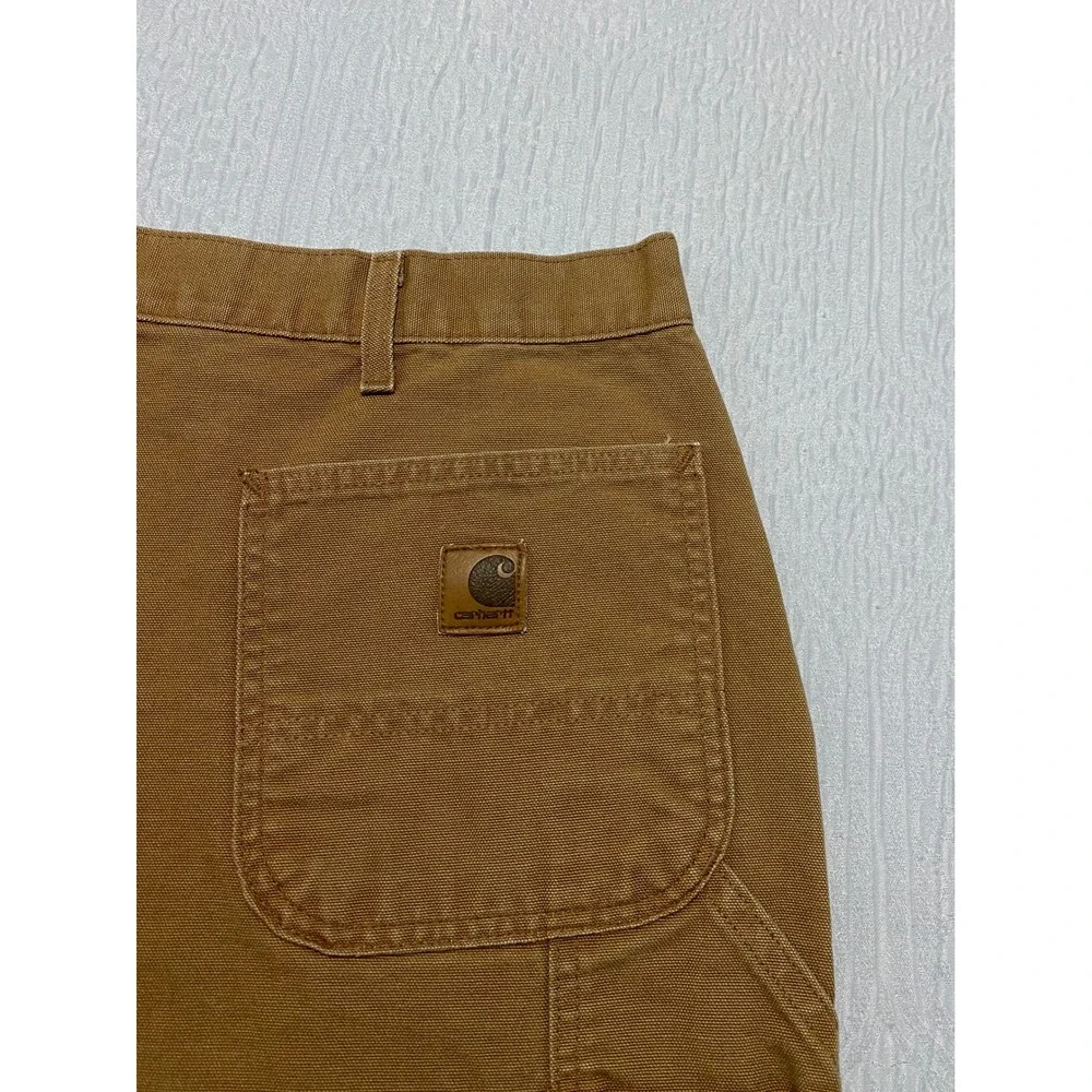 Carhartt‎ B111 Duck Carpenter Work Pants Men's 44×32 Brown Dungarees Fit